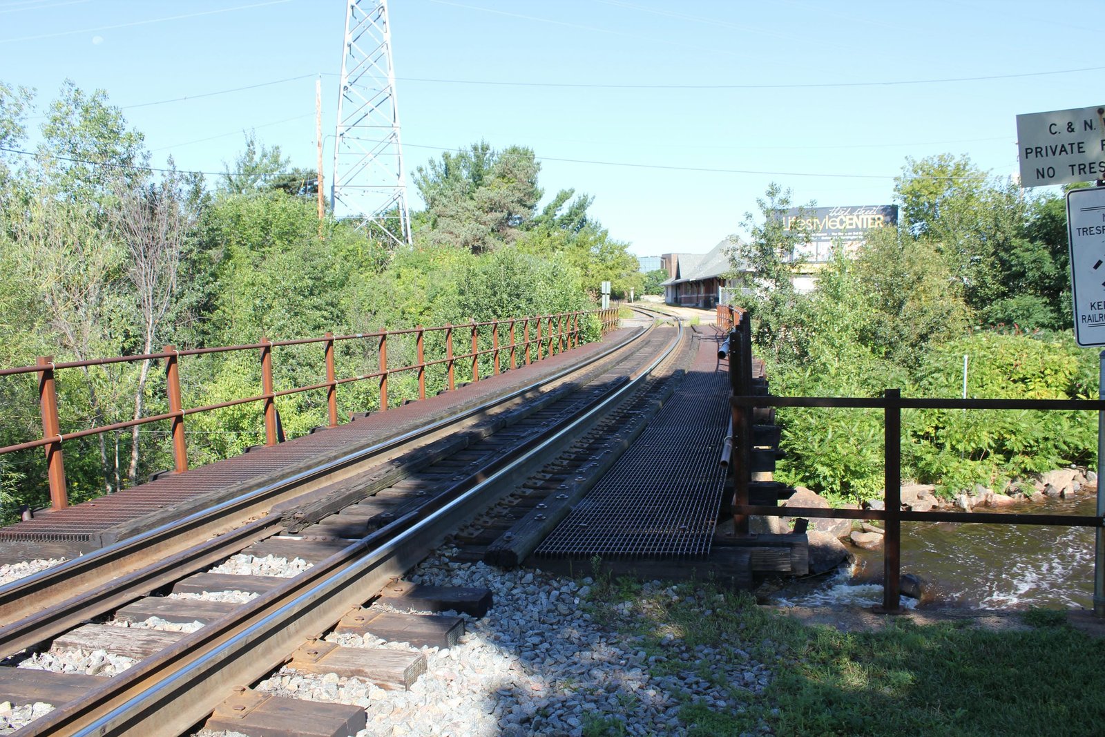 Looking west